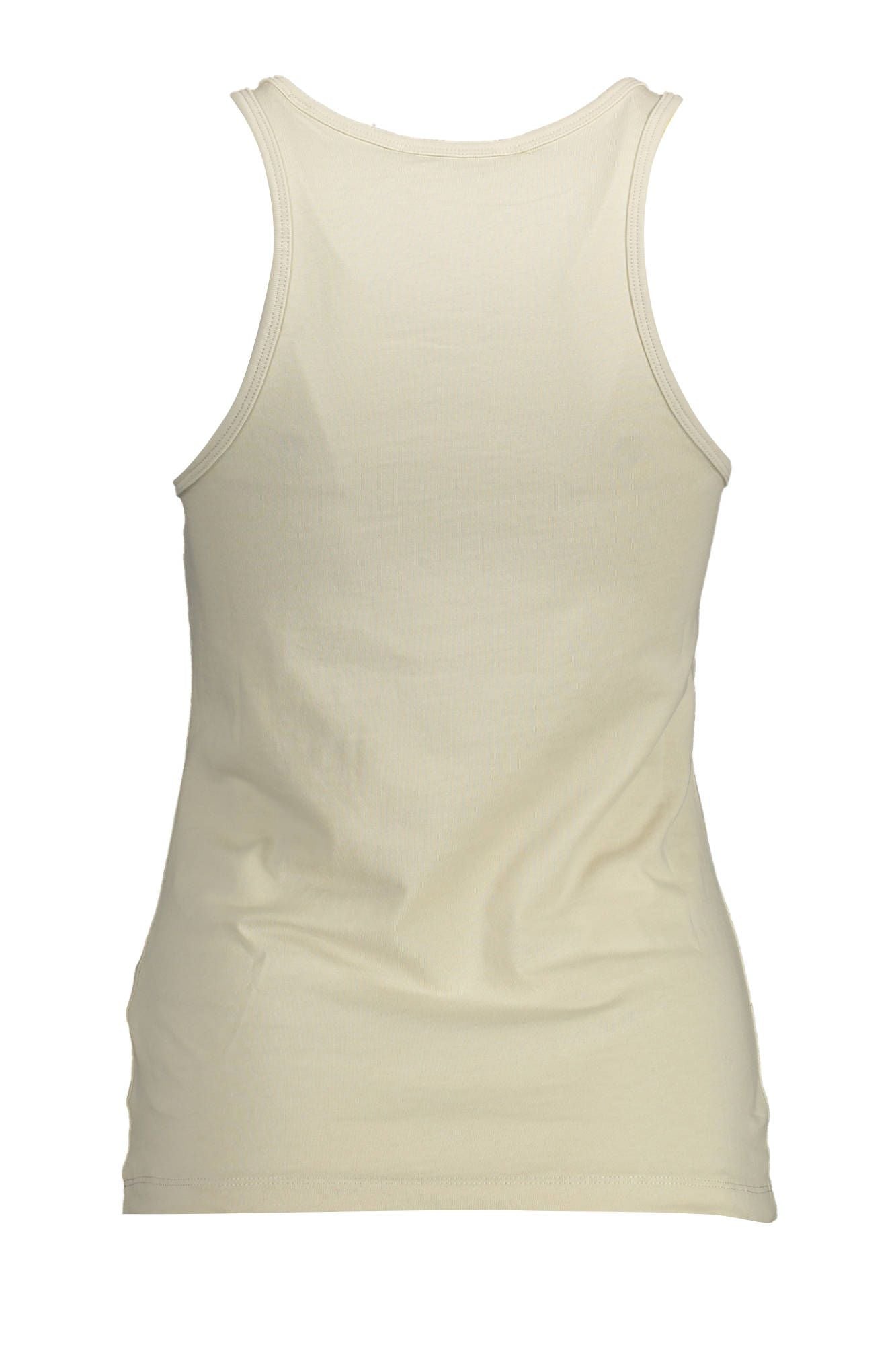 Beige Cotton Tops & T-Shirt