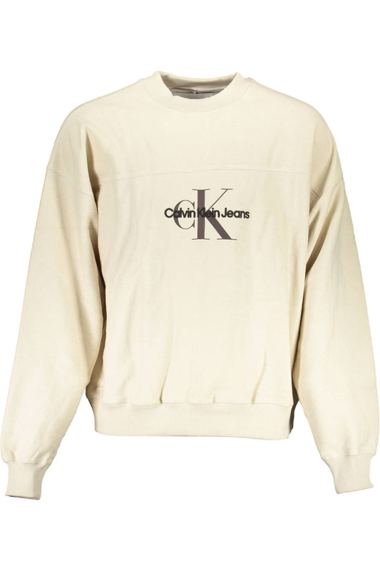 Beige Cotton Sweater