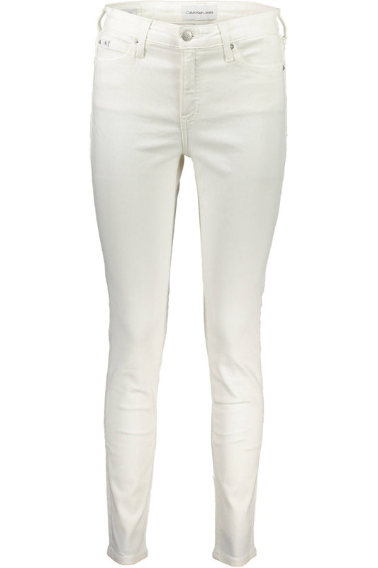 White Cotton Jeans & Pant