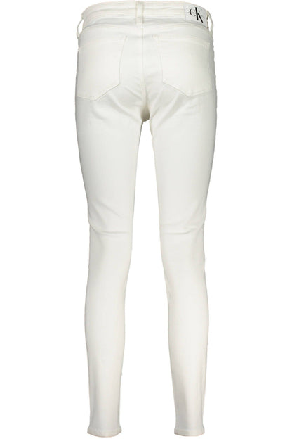 White Cotton Jeans & Pant