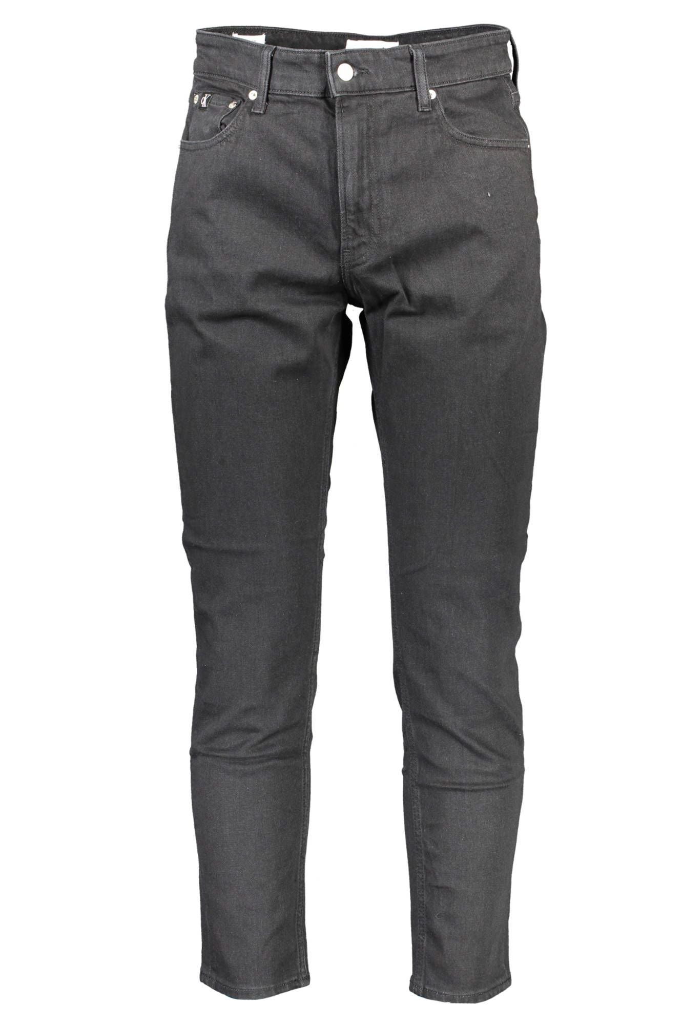 Black Cotton Jeans & Pant