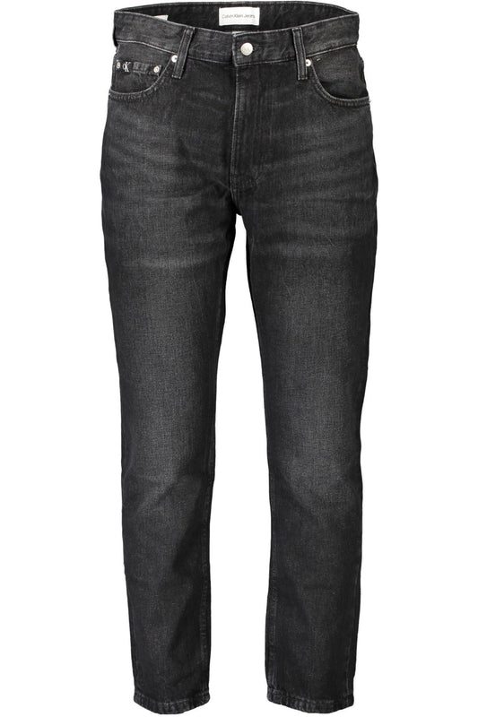 Black Cotton Jeans & Pant