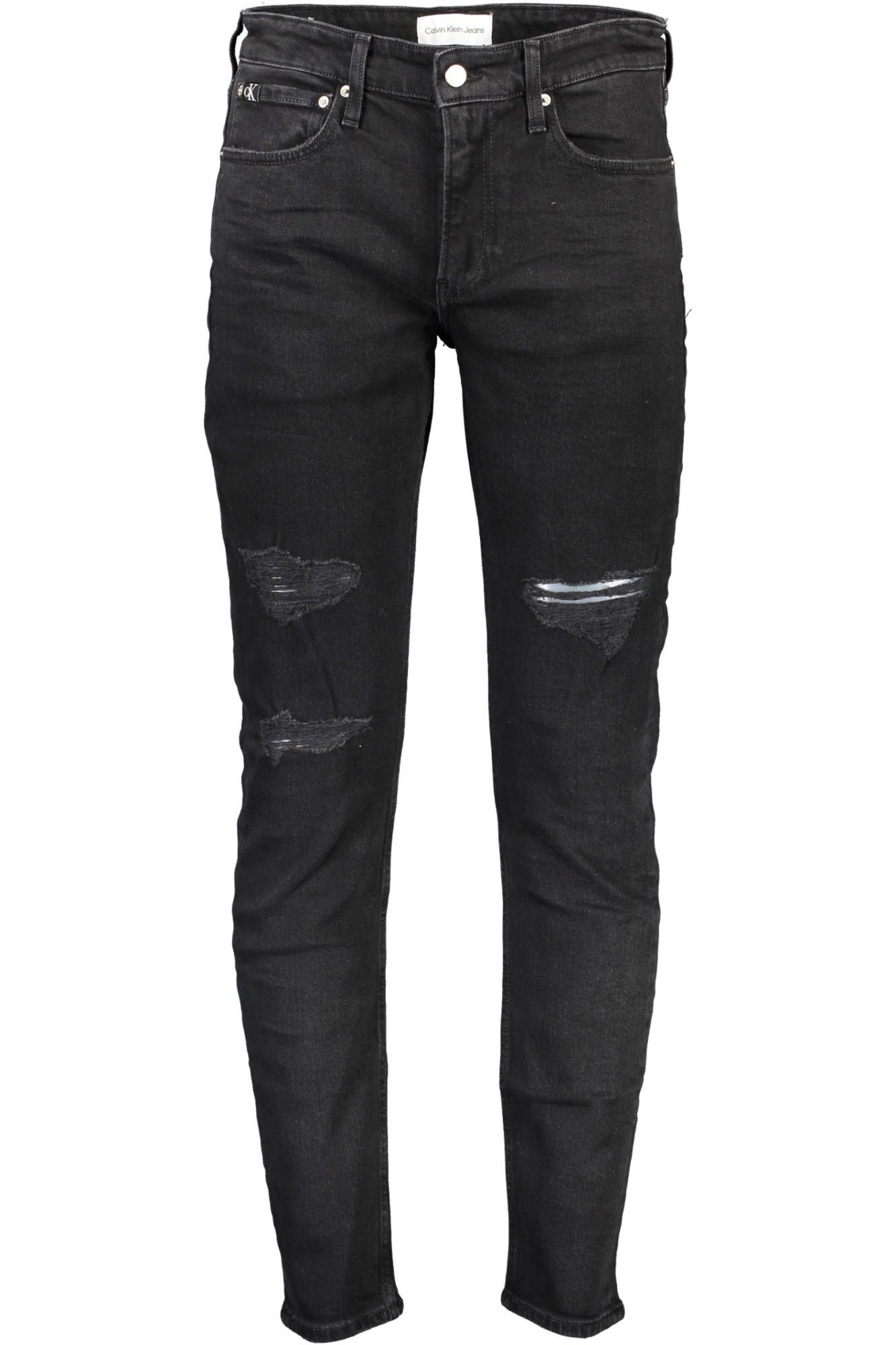 Black Cotton Jeans & Pant