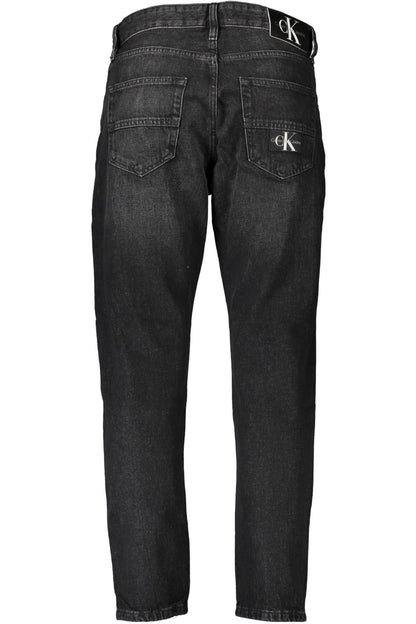 Black Cotton Jeans & Pant