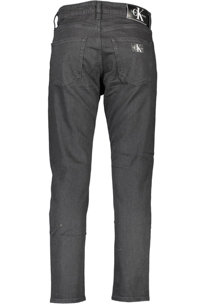 Black Cotton Jeans & Pant