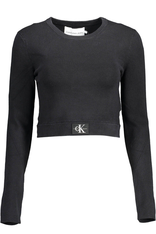 Black Elastane Sweater