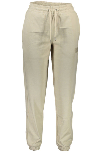 Beige Cotton Jeans & Pant