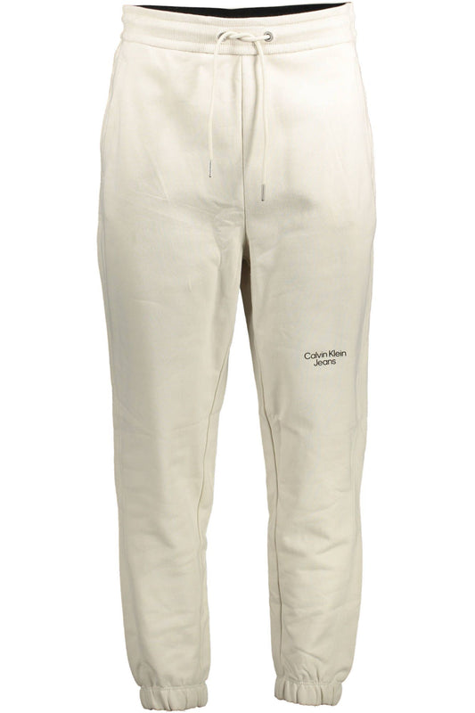 Beige Cotton Jeans & Pant