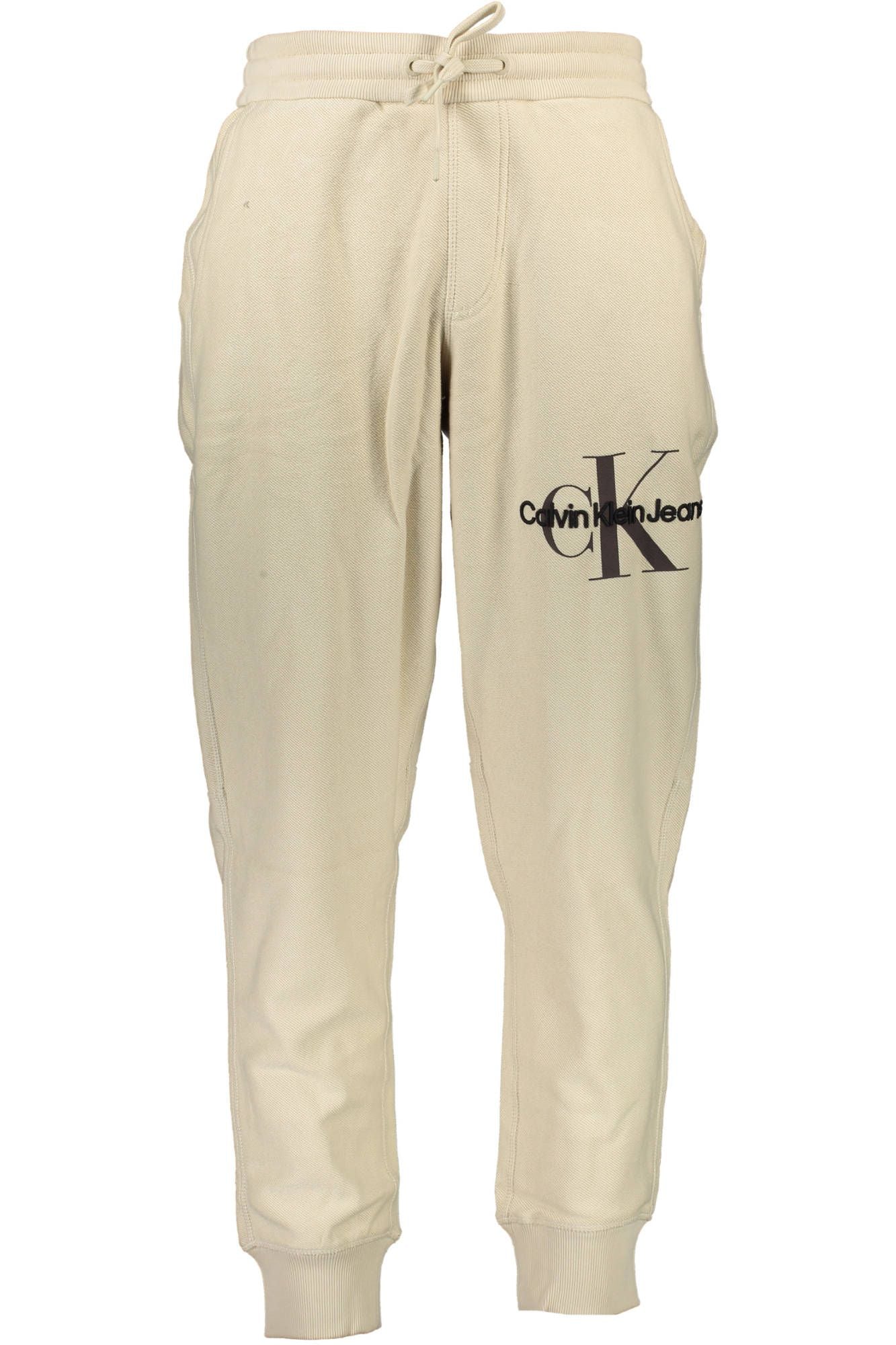 Beige Cotton Jeans & Pant