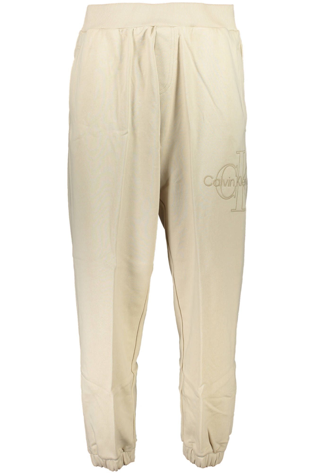 Beige Cotton Jeans & Pant