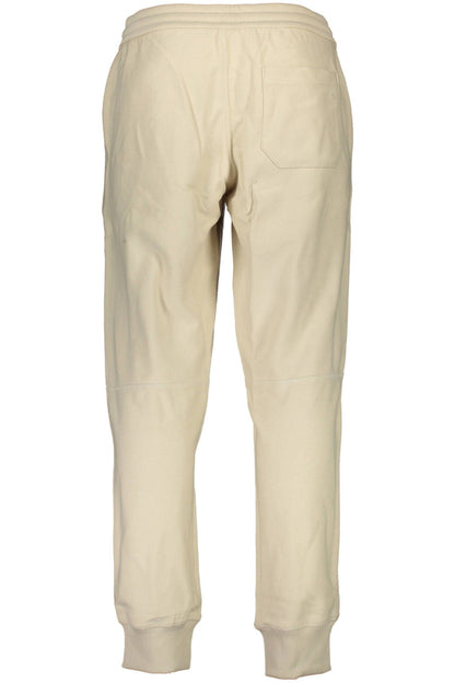 Beige Cotton Jeans & Pant