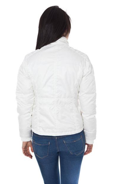 White Polyester Jackets & Coat