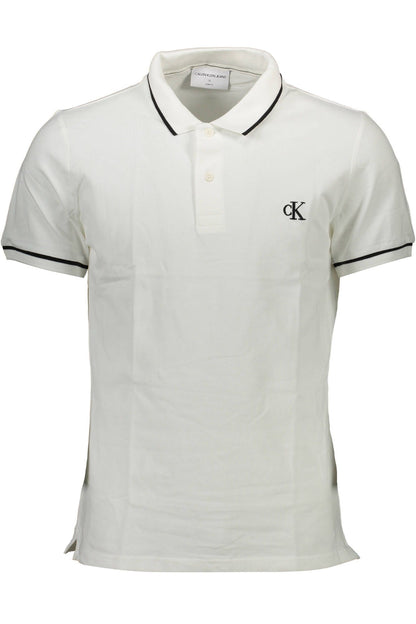 White Cotton Polo Shirt