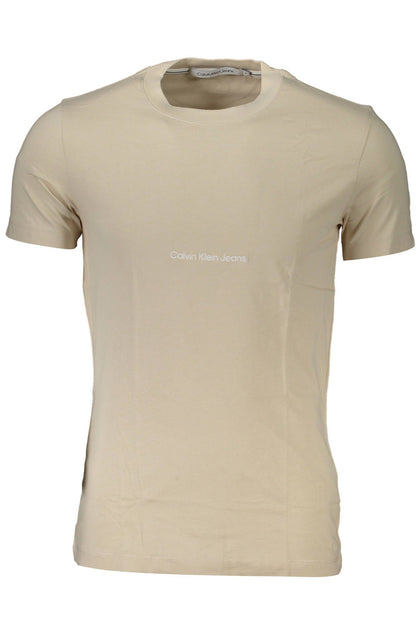 Beige Cotton T-Shirt