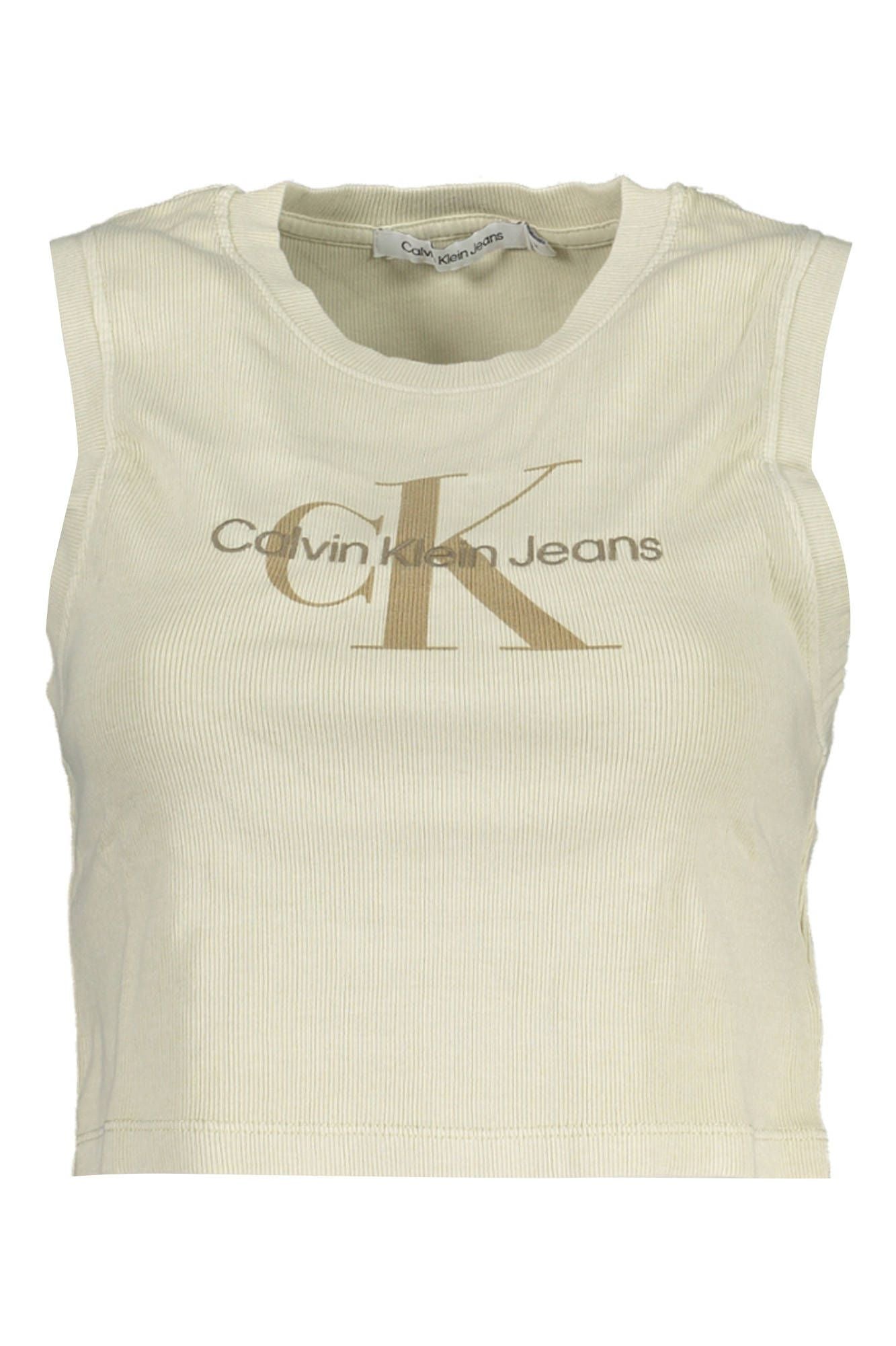 Beige Cotton Tops & T-Shirt