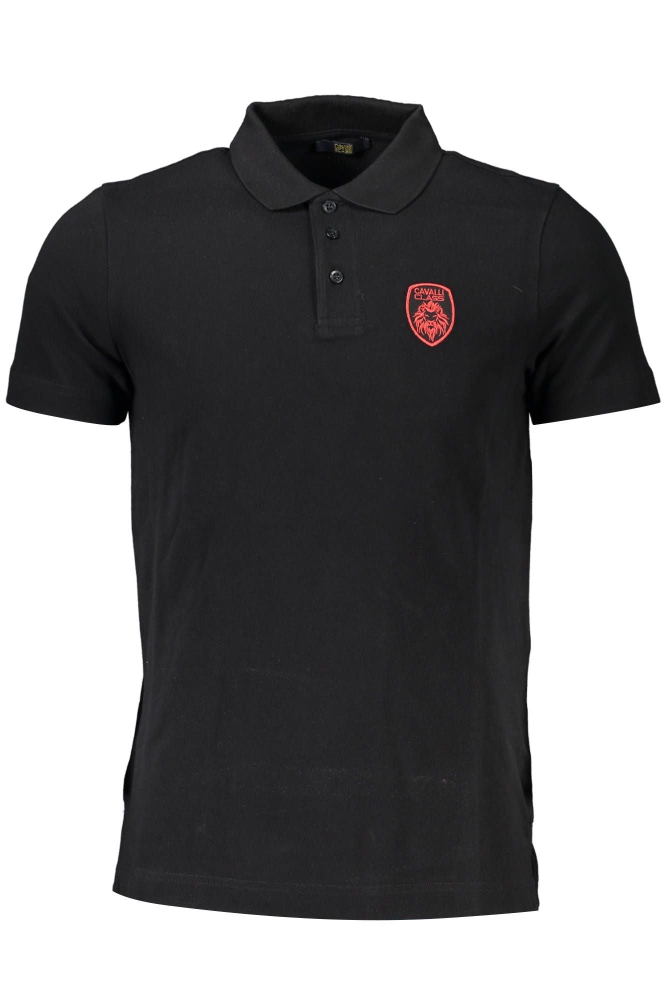 Black Cotton Polo Shirt