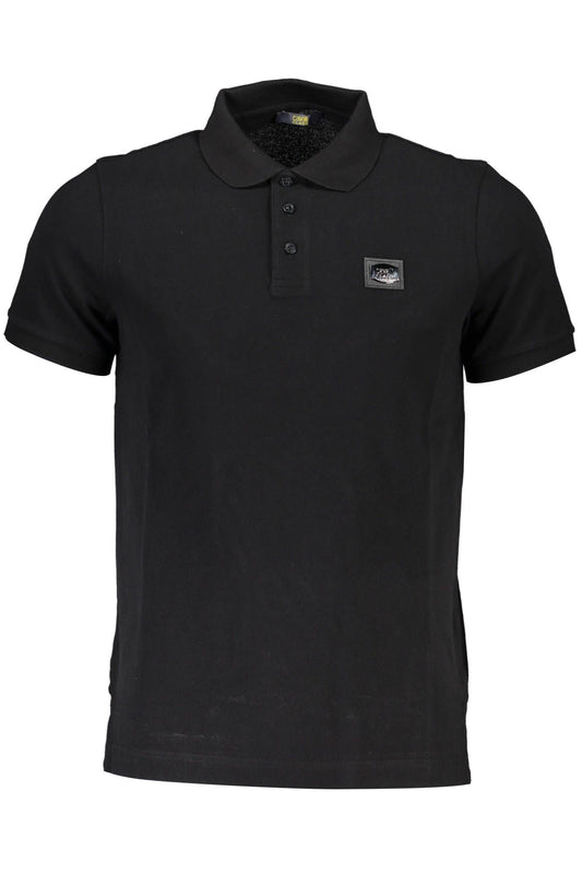 Black Cotton Polo Shirt