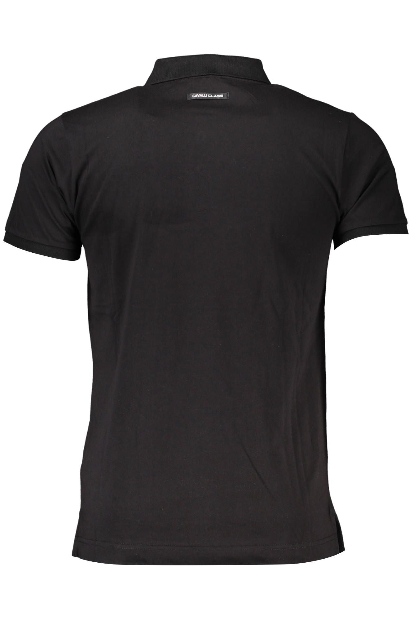 Black Cotton Polo Shirt