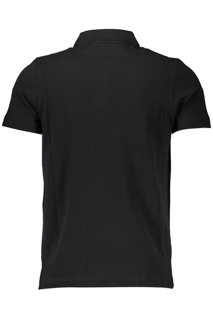 Black Cotton Polo Shirt