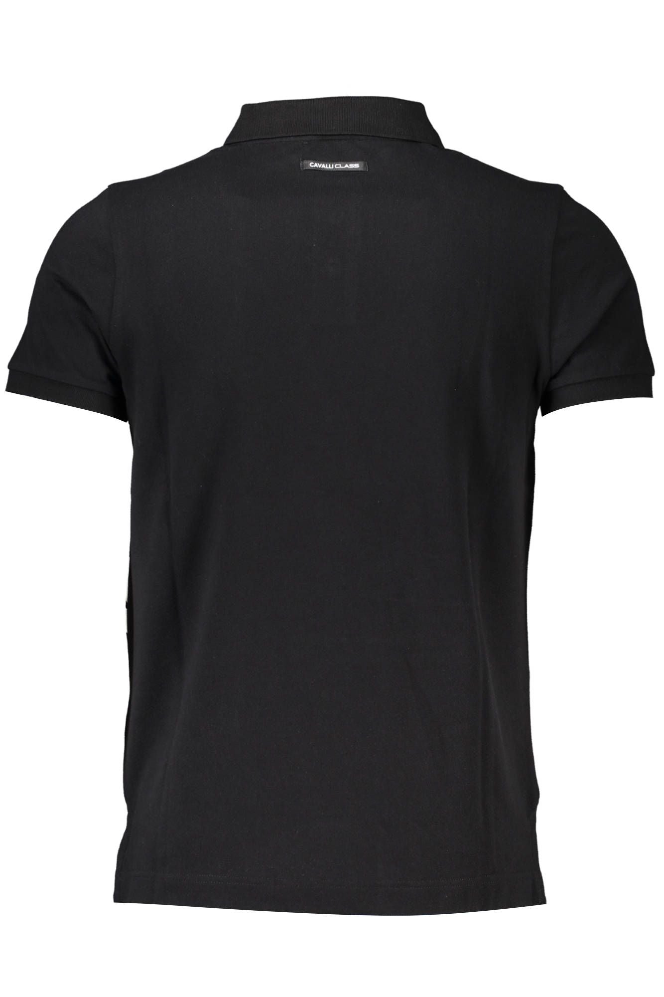 Black Cotton Polo Shirt