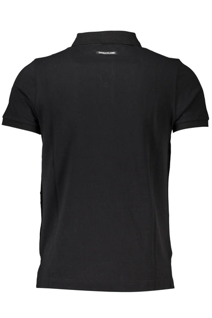Black Cotton Polo Shirt