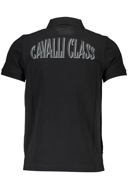 Black Cotton Polo Shirt
