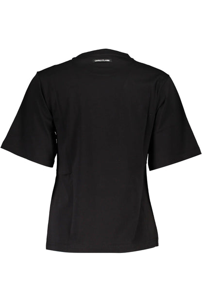 Black Cotton Tops & T-Shirt
