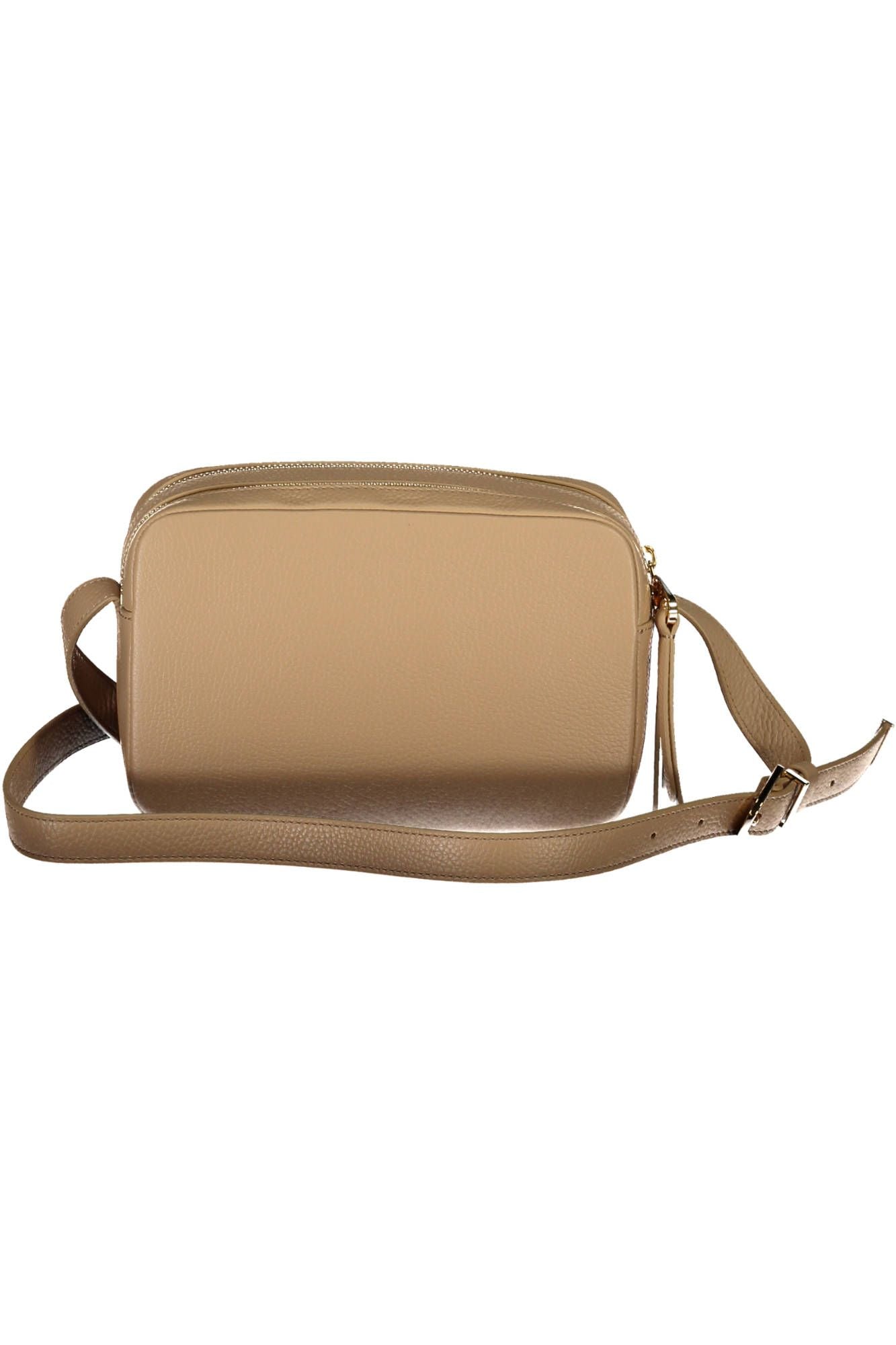 Beige Leather Handbag