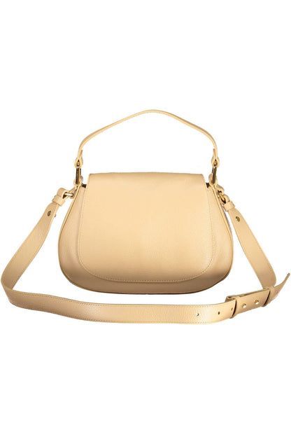 Beige Leather Handbag