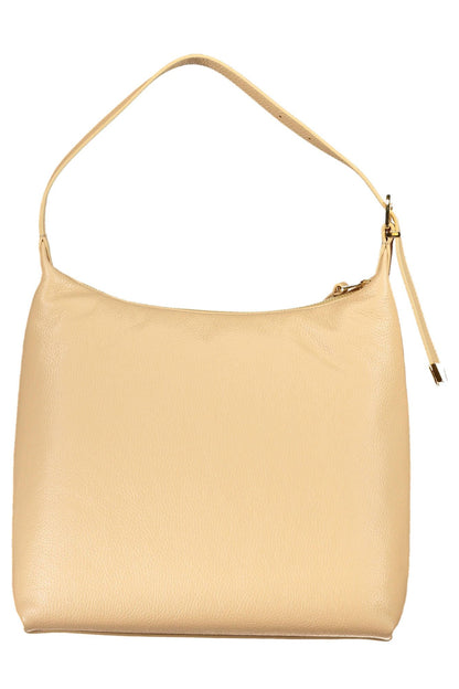Beige Leather Handbag
