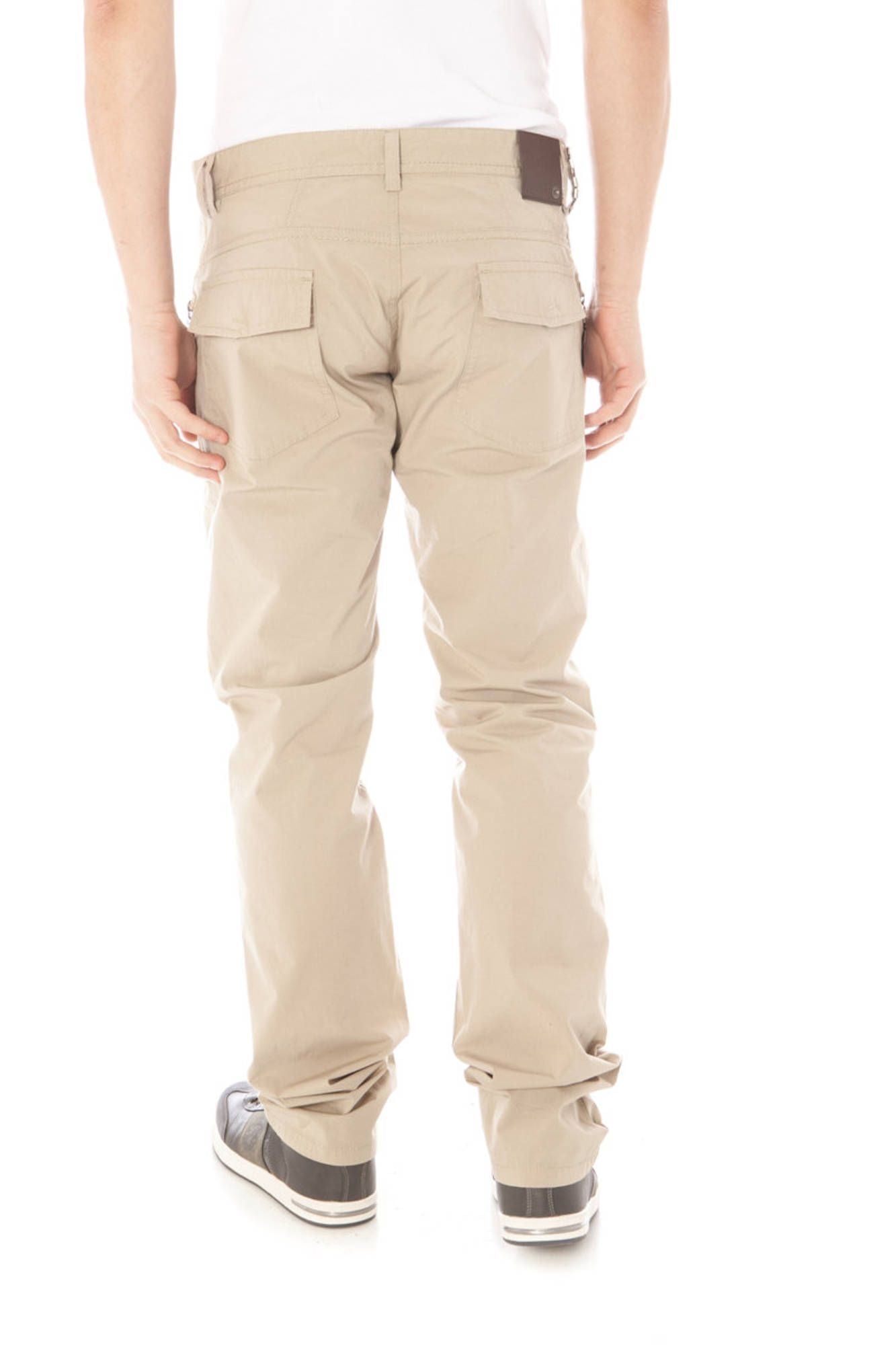 Beige Cotton Jeans & Pant
