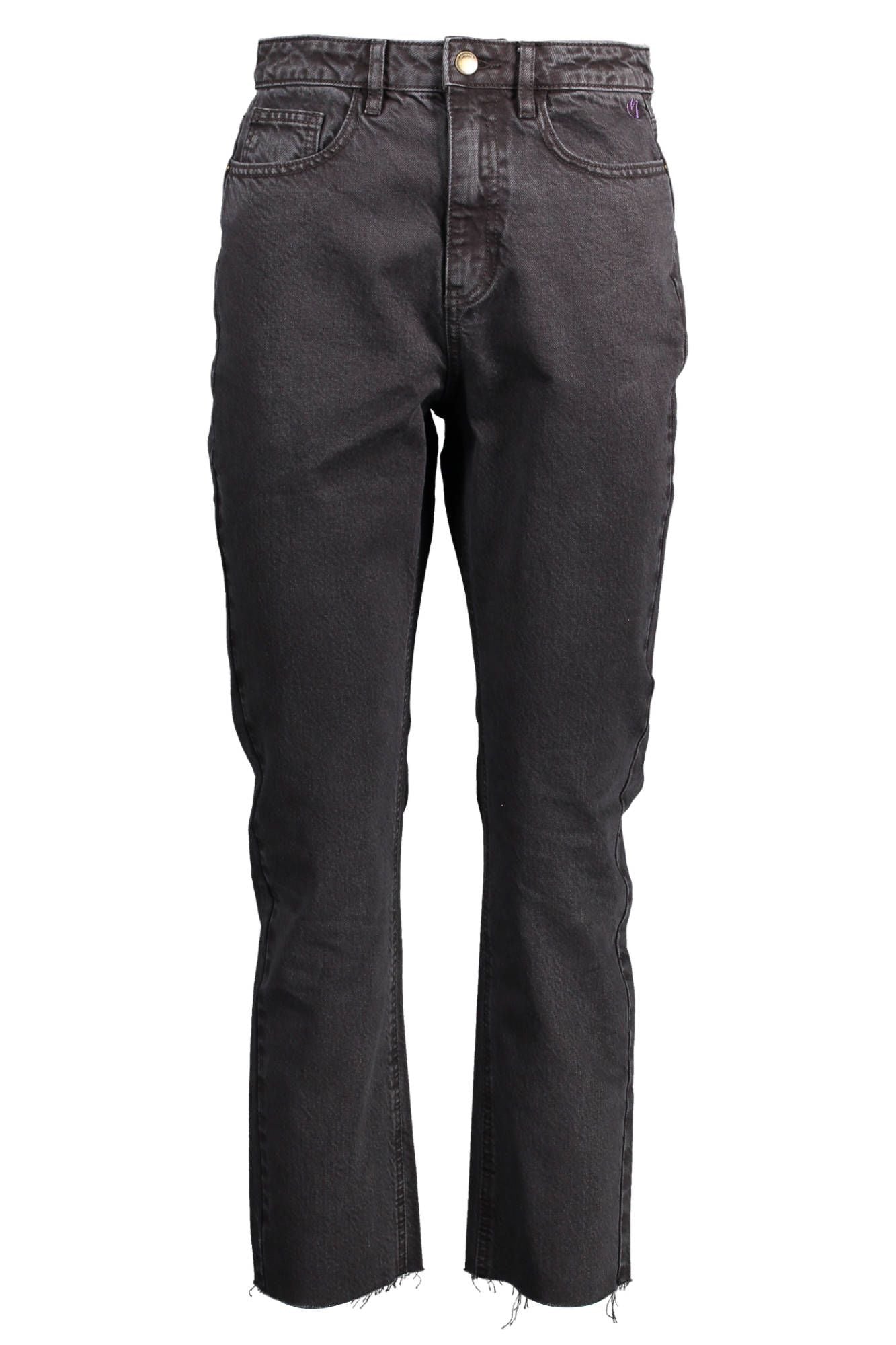 Black Cotton Jeans & Pant