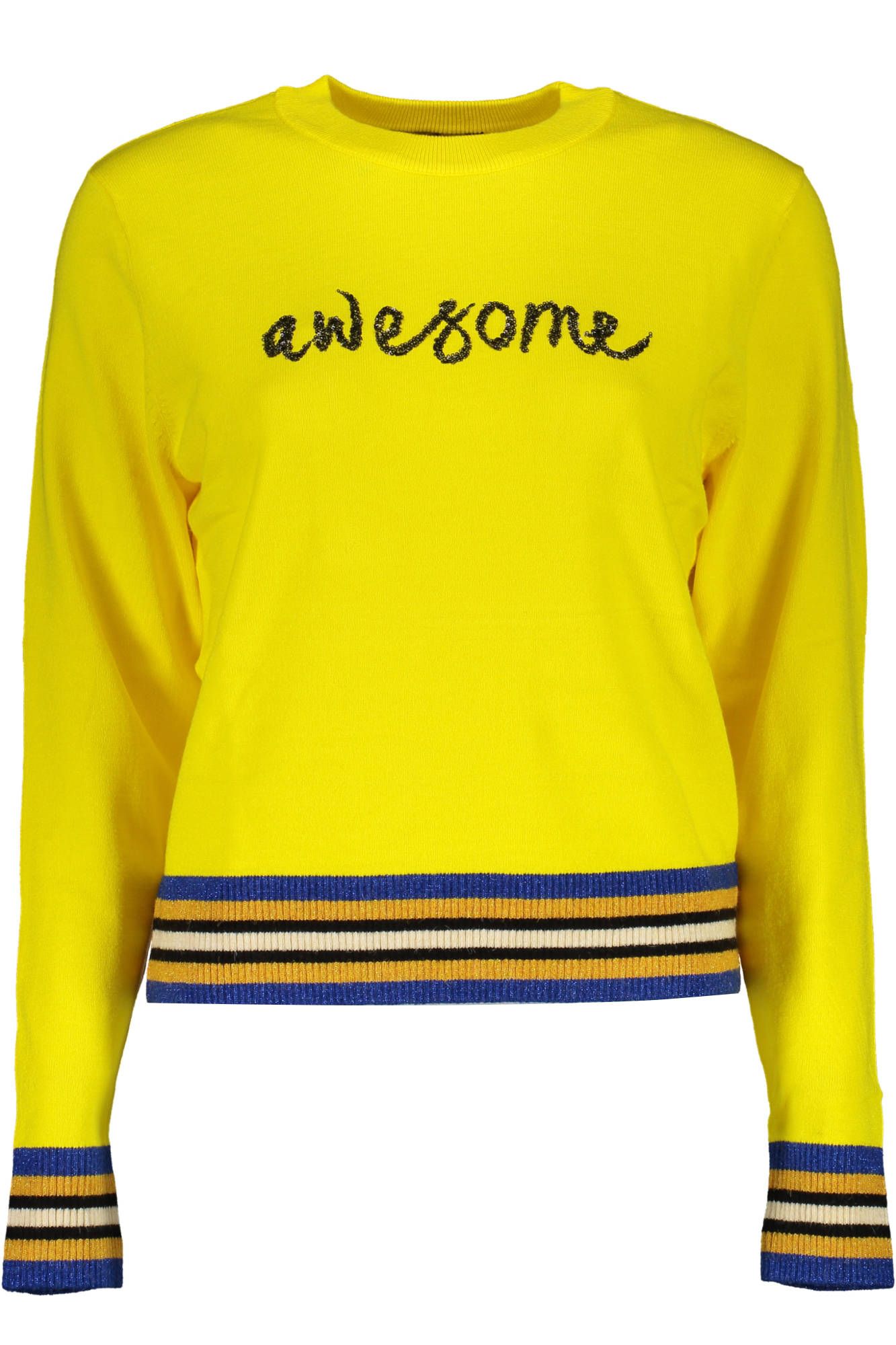 Yellow Polyester Sweater