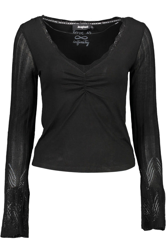 Black Elastane Sweater