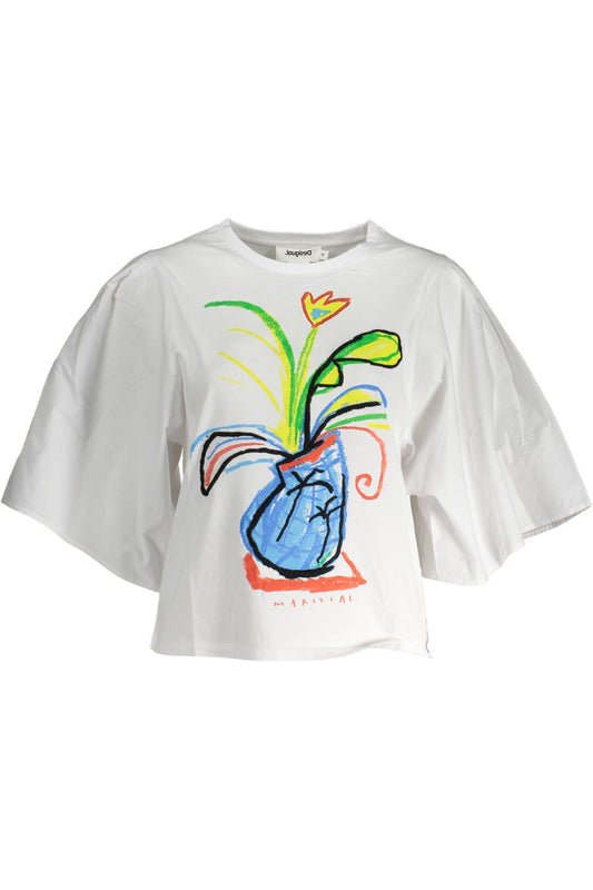 White Cotton Tops & T-Shirt