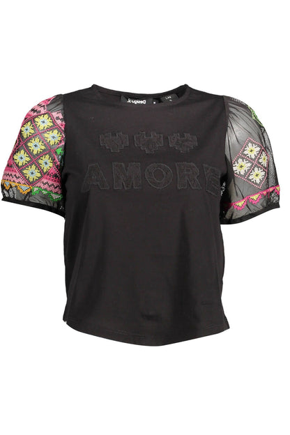 Black Cotton Tops & T-Shirt