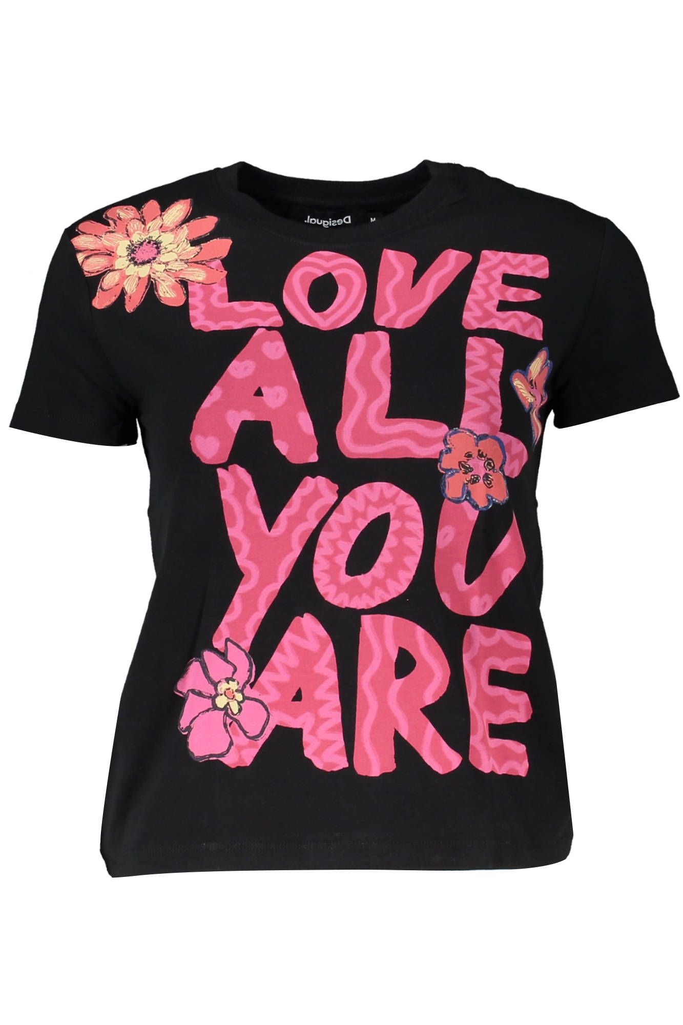 Black Cotton Tops & T-Shirt