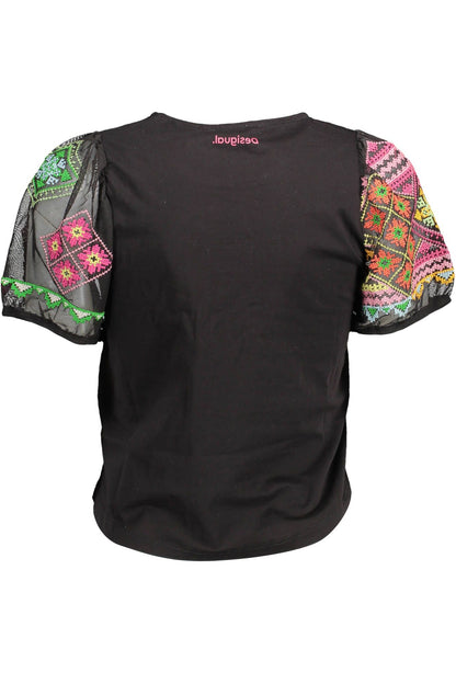 Black Cotton Tops & T-Shirt