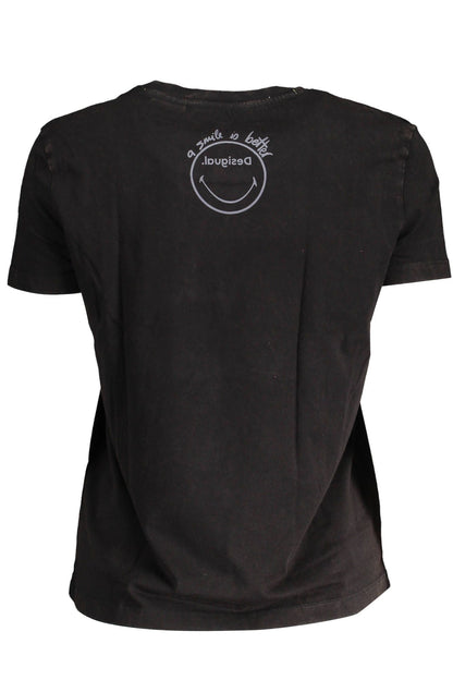 Black Cotton Tops & T-Shirt