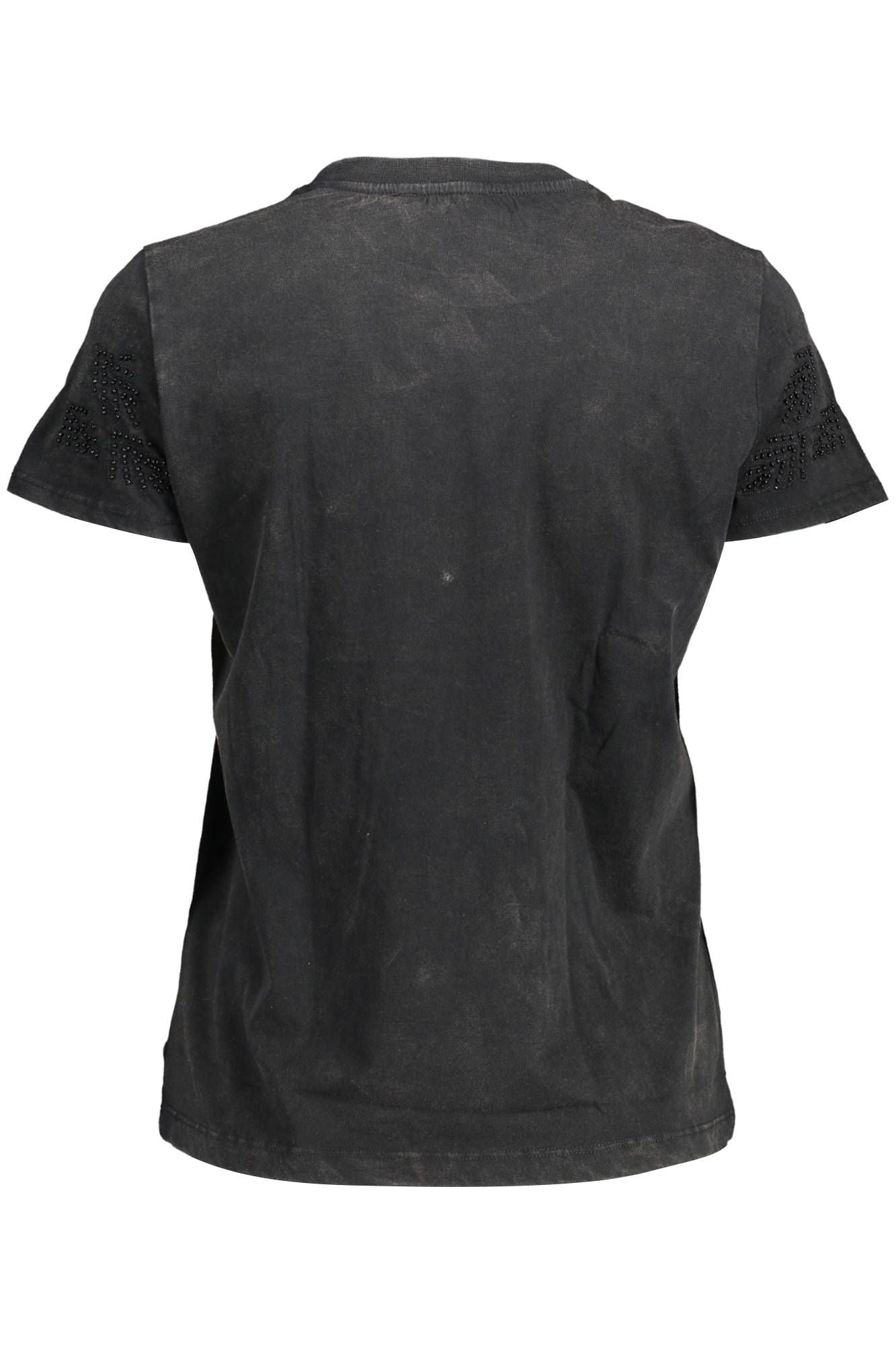 Black Cotton Tops & T-Shirt