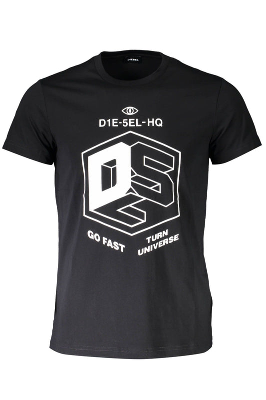 Black Cotton T-Shirt