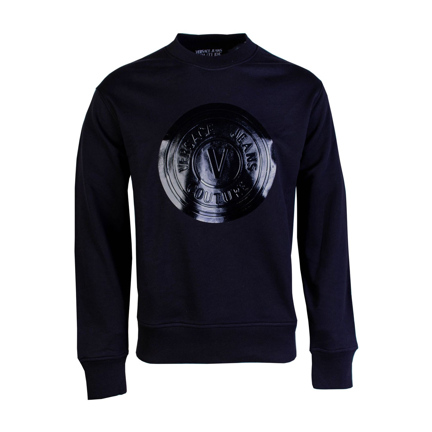 Black Cotton Logo Sweatshirt