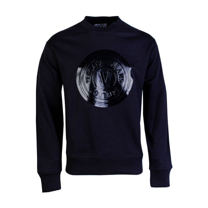 Black Cotton Logo Sweatshirt