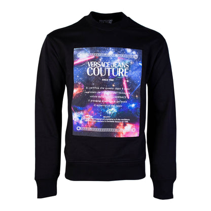 Black Cotton Galaxy Sweatshirt