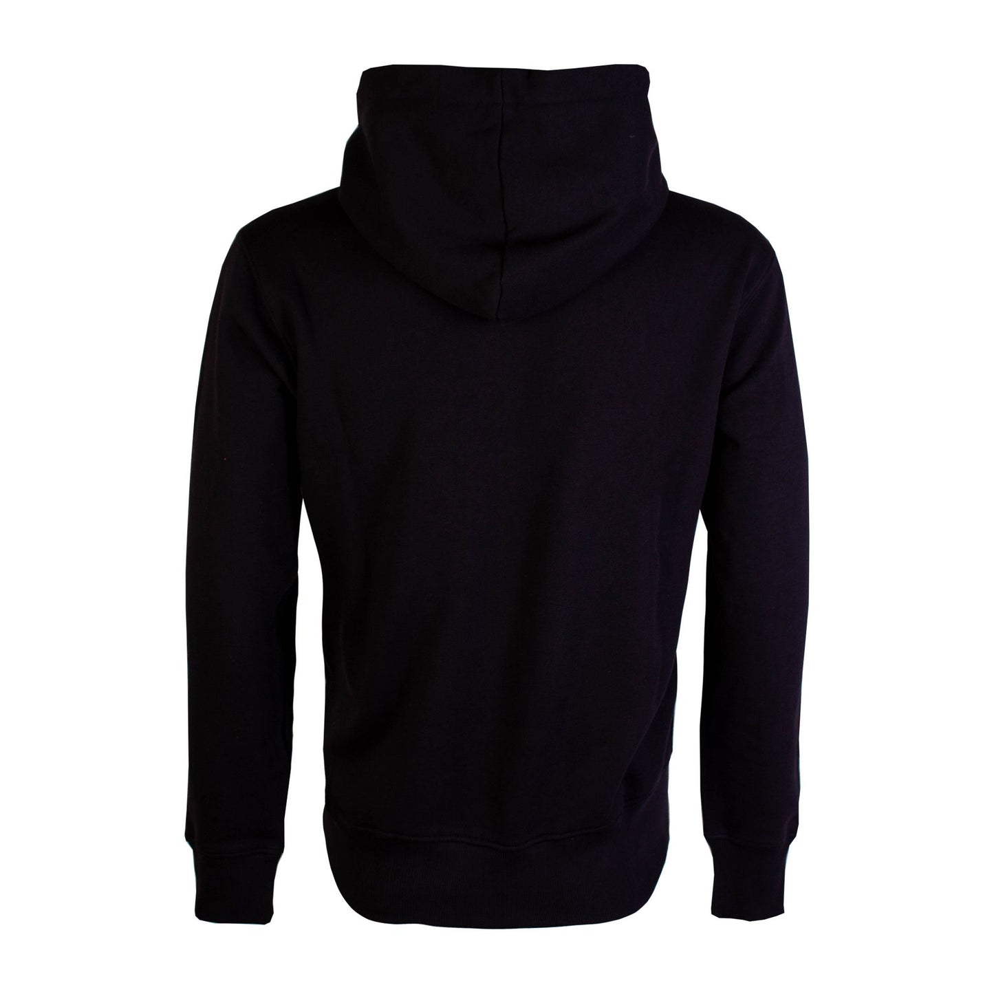 Black Cotton Zipped Sweatshirt