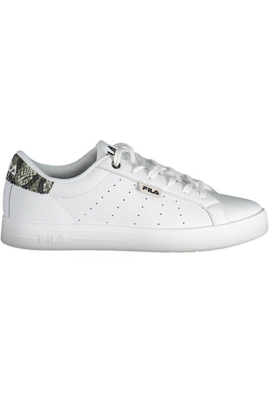 White Polyester Sneaker