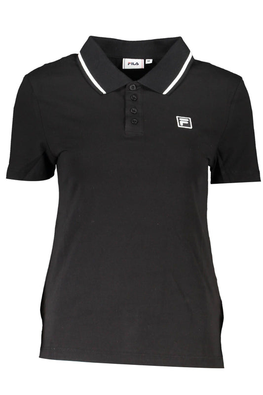 Black Cotton Polo Shirt