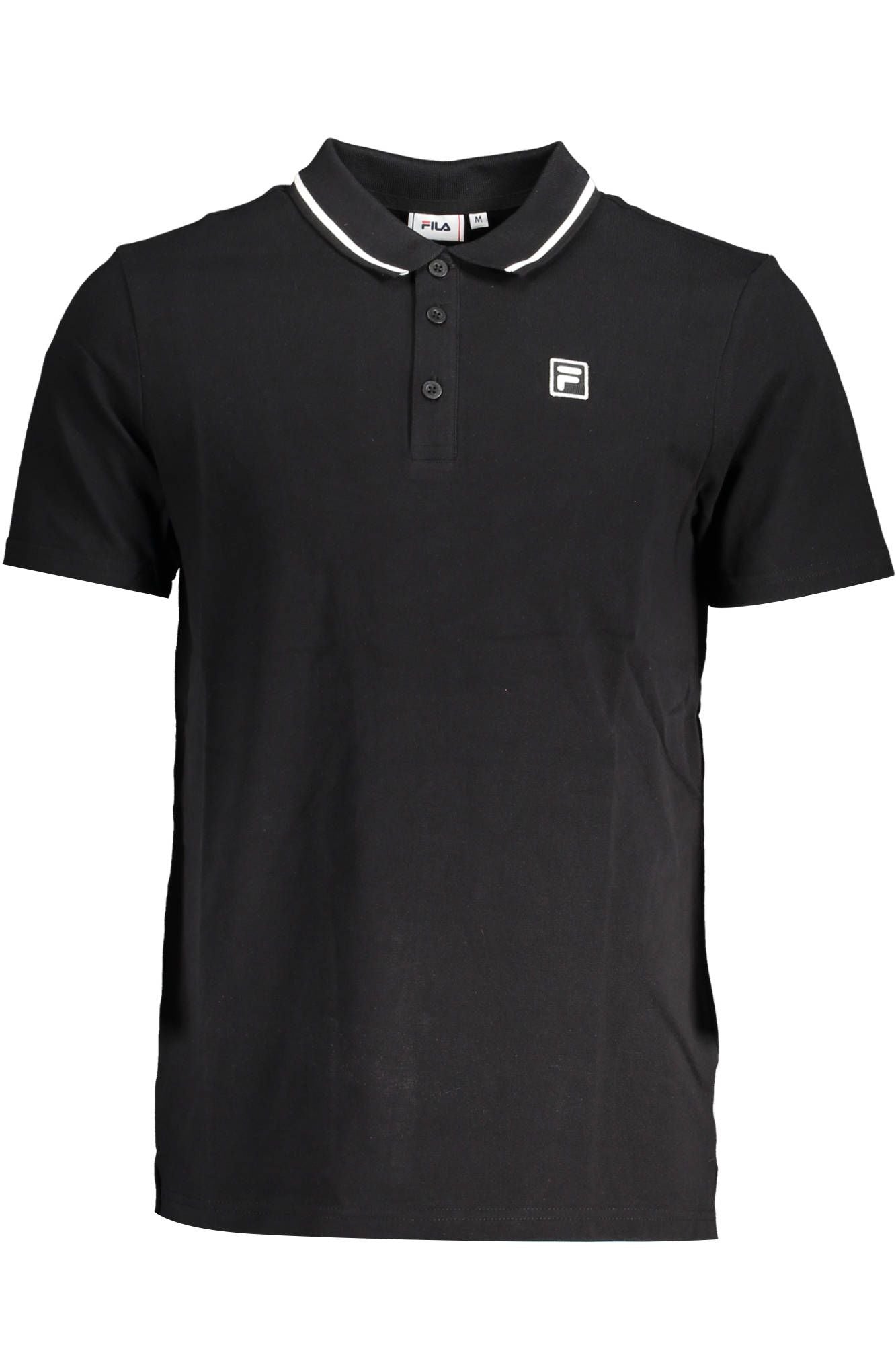 Black Cotton Polo Shirt