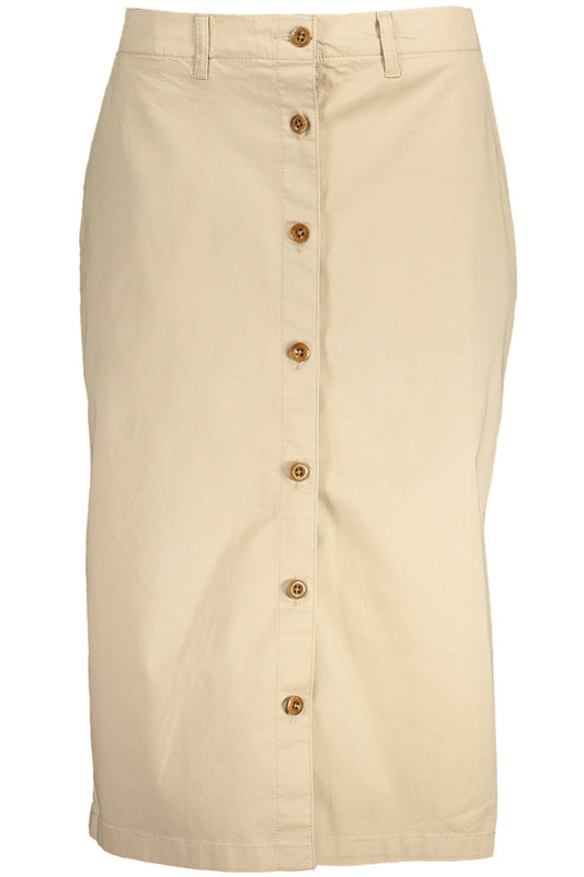Beige Cotton Skirt