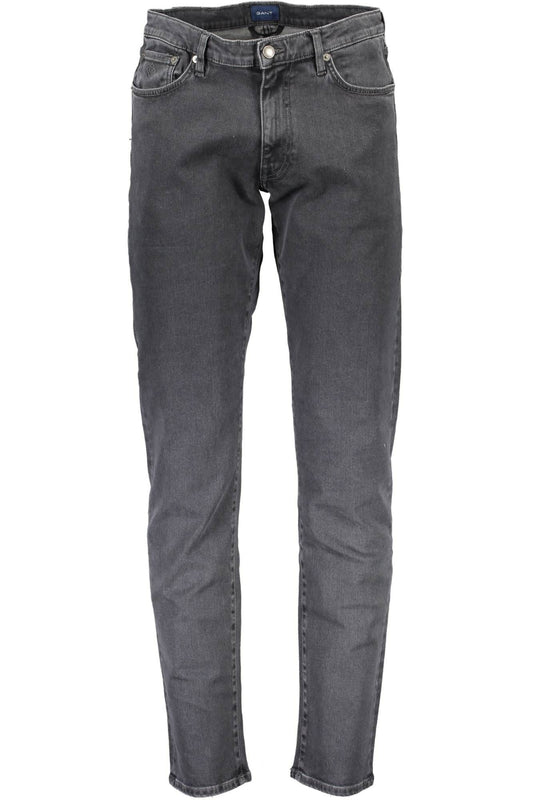 Black Cotton Jeans & Pant